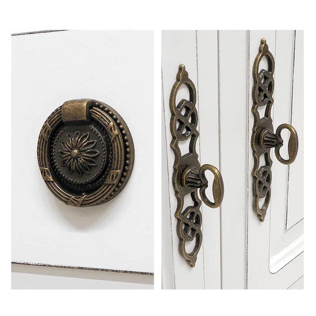 ヨーロピアン調リビングボード サイドボード キャビネット アンティーク風 姫家具