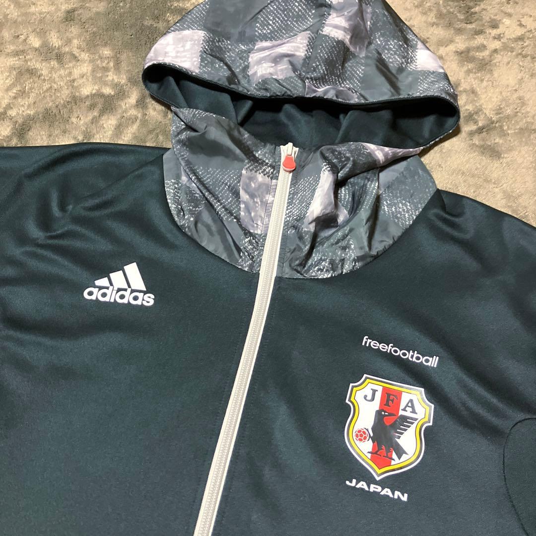 【激レア・美品】サッカー 日本代表 アディダス ジャケット パーカー ブラック