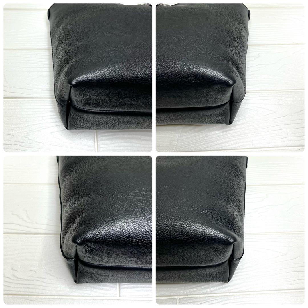 ✨極美品✨☘️フェラガモ☘️✨トートバッグ✨ダブルガンチーニ✨シボ革✨ブラック✨