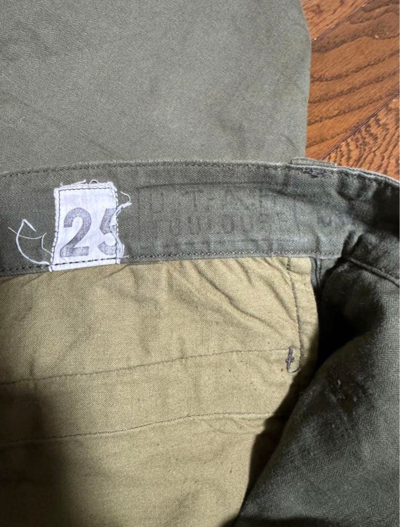 M47 フランス軍　25サイズ　カーゴパンツ　後期　M-47 マルジェラ　レア