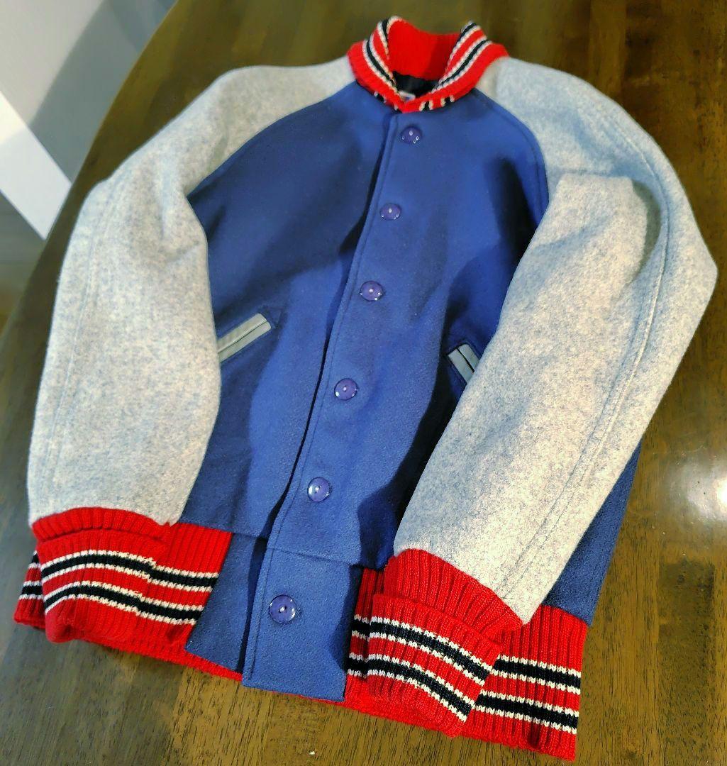 SKOOKUM スクーカム スタジャン 36 ブルー レッド グレー Mアメリカ