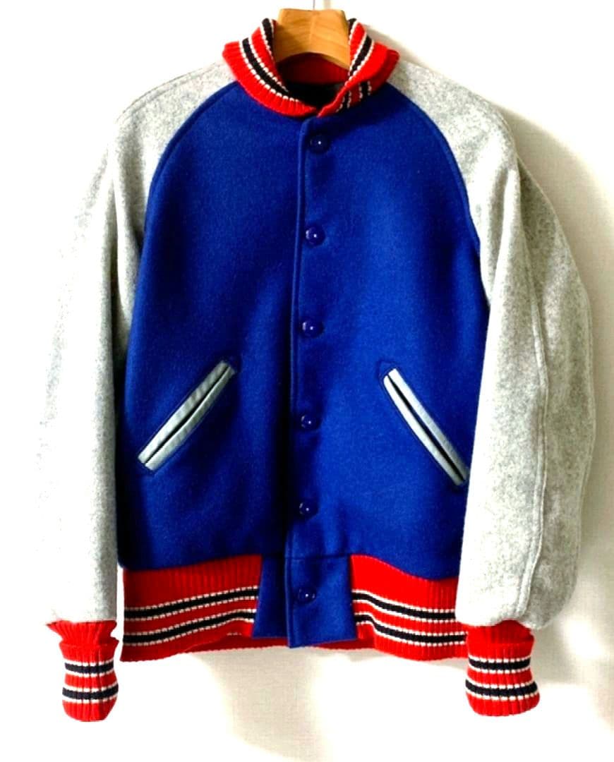 SKOOKUM スクーカム スタジャン 36 ブルー レッド グレー Mアメリカ