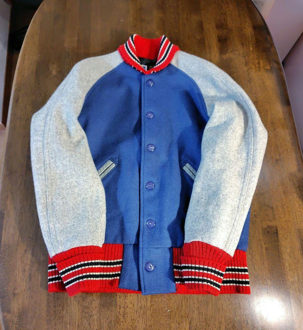 SKOOKUM スクーカム スタジャン 36 ブルー レッド グレー Mアメリカ