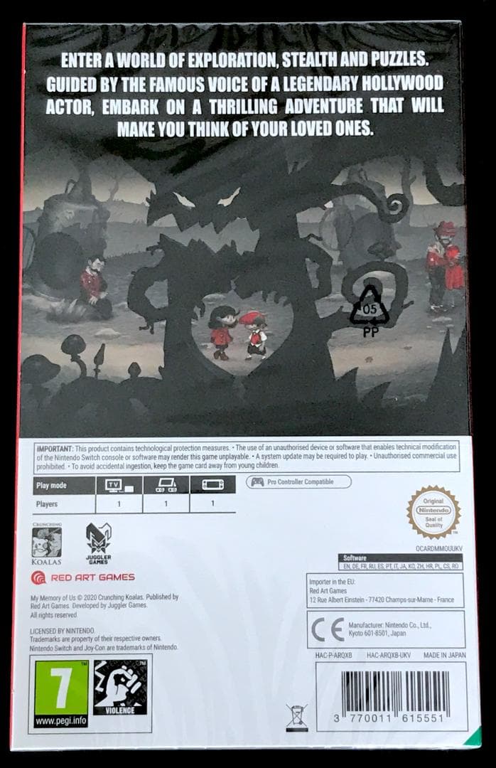 新品未開封 My Memory of Us Switch 私たちの記憶