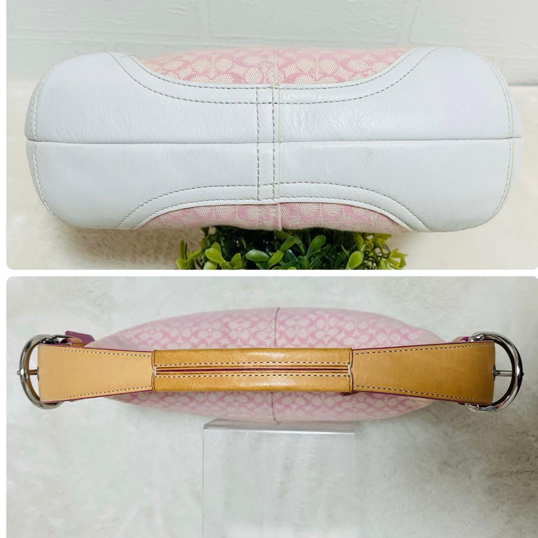 美品✨COACHコーチ　アクセサリーポーチ　6351 シグネチャー　希少カラー