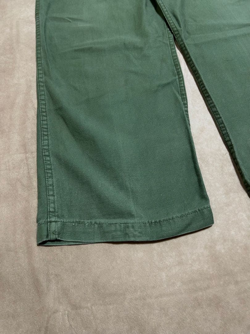 60s US Army OG 107 ベイカーパンツ W34 L33 ボタン