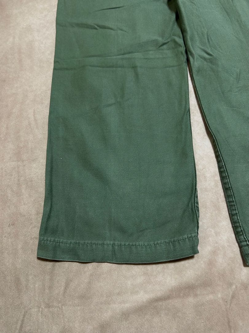 60s US Army OG 107 ベイカーパンツ W34 L33 ボタン