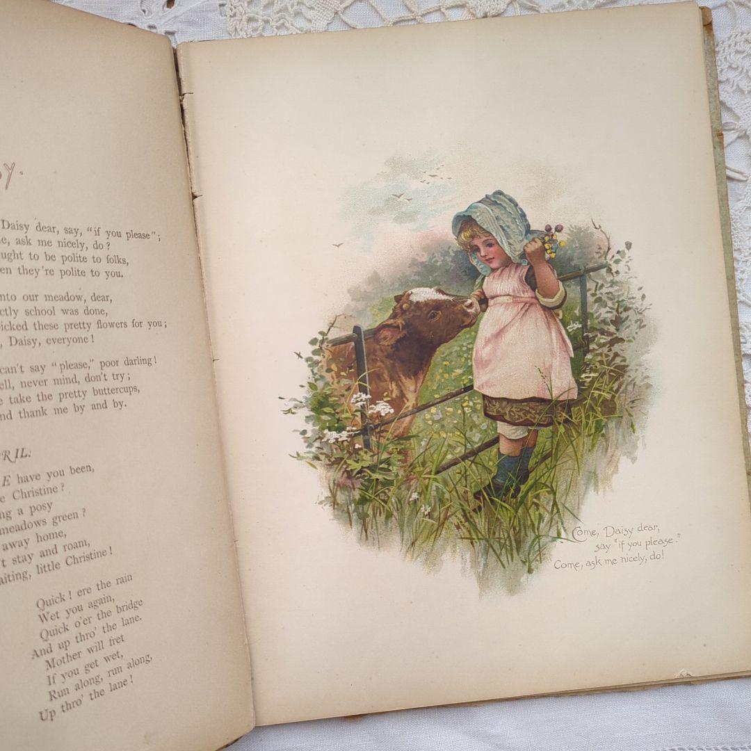 超稀少1885 ハリエットベネット 絵本ヴィクトリアン 洋書児童書 アンティーク