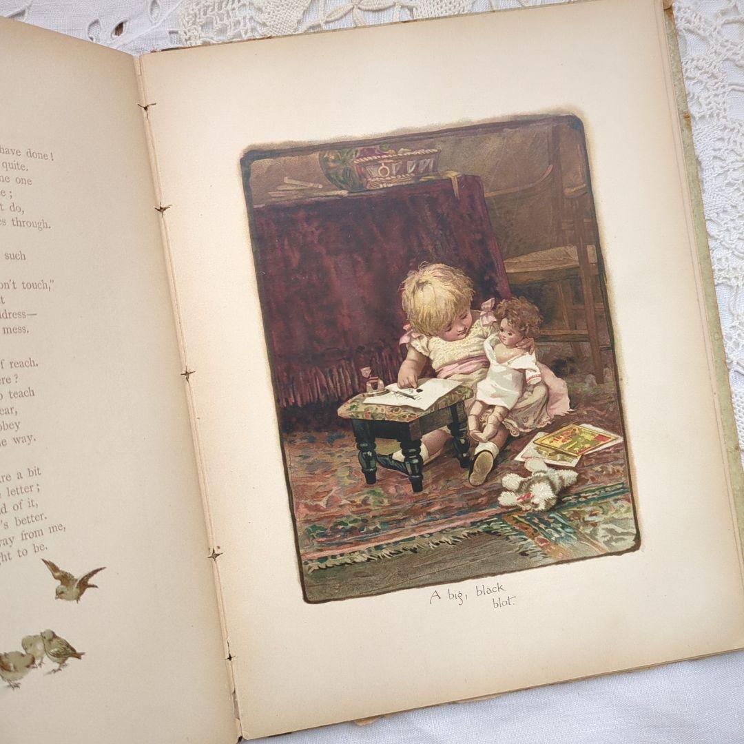 超稀少1885 ハリエットベネット 絵本ヴィクトリアン 洋書児童書 アンティーク