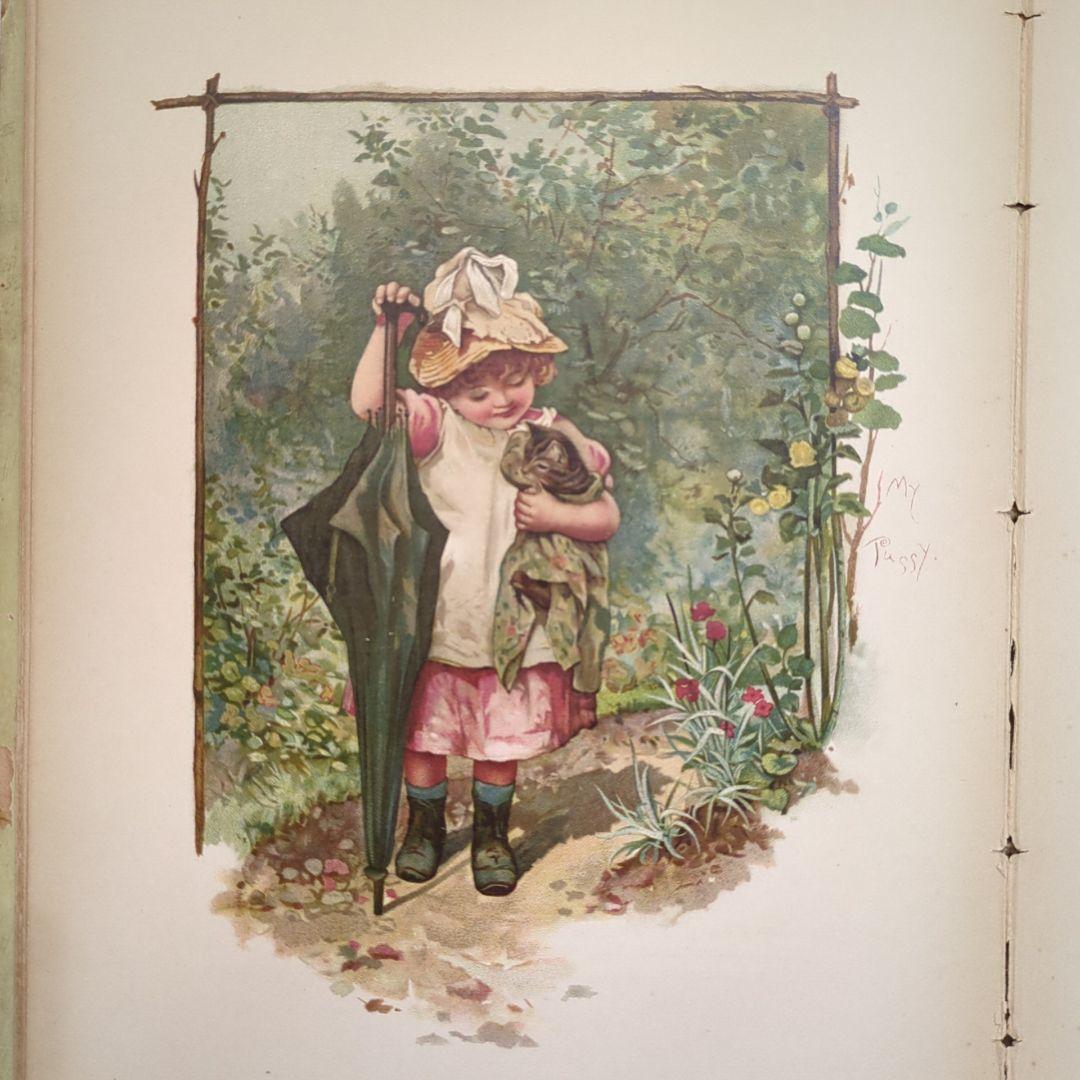 超稀少1885 ハリエットベネット 絵本ヴィクトリアン 洋書児童書 アンティーク