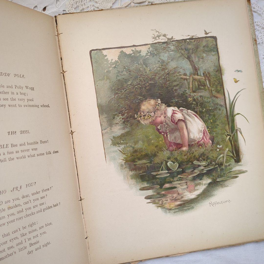 超稀少1885 ハリエットベネット 絵本ヴィクトリアン 洋書児童書 アンティーク