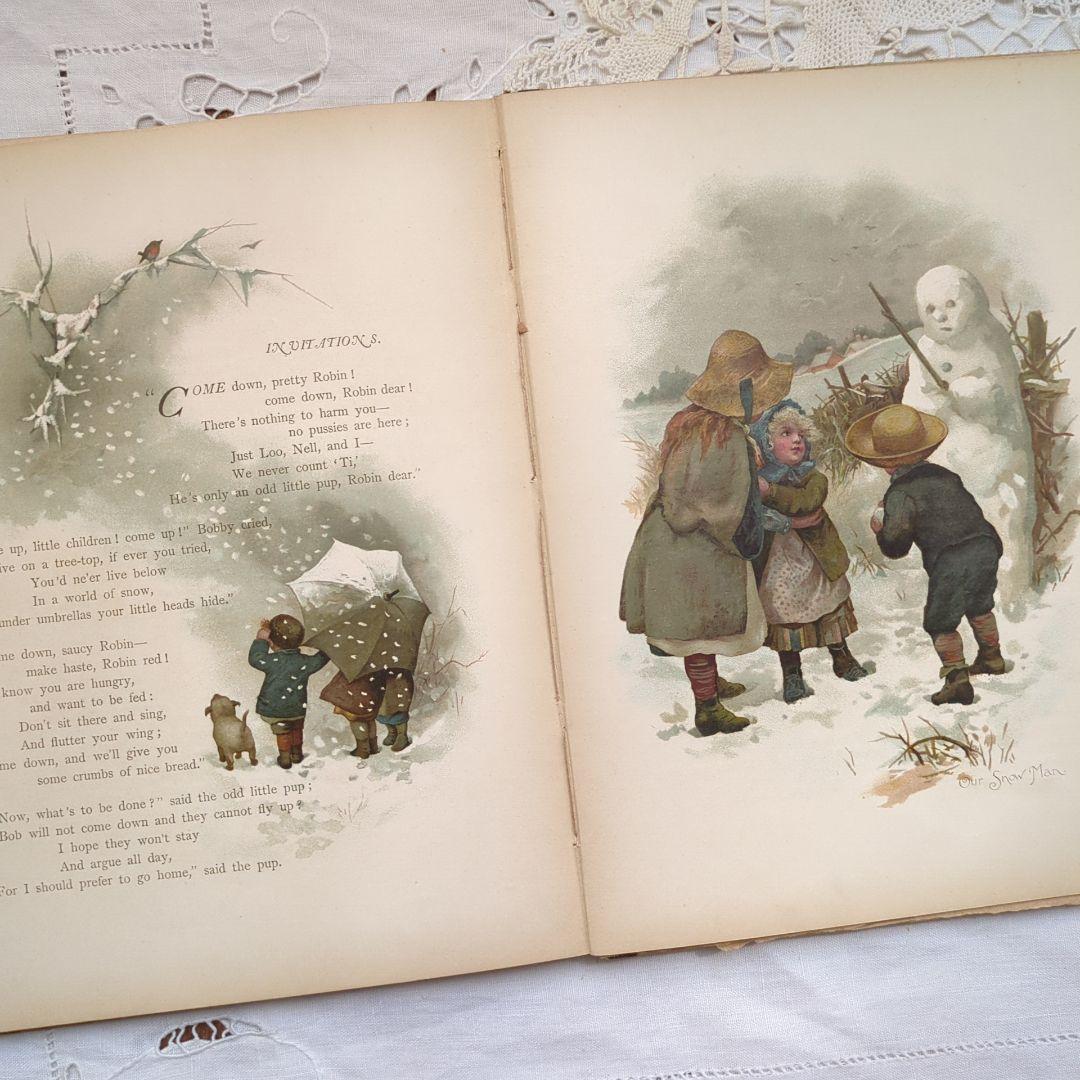 超稀少1885 ハリエットベネット 絵本ヴィクトリアン 洋書児童書 アンティーク