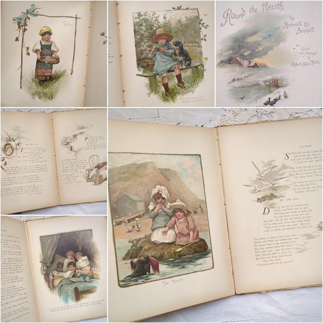 超稀少1885 ハリエットベネット 絵本ヴィクトリアン 洋書児童書 アンティーク