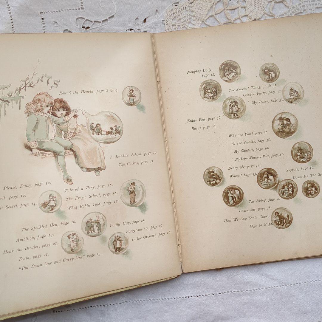 超稀少1885 ハリエットベネット 絵本ヴィクトリアン 洋書児童書 アンティーク