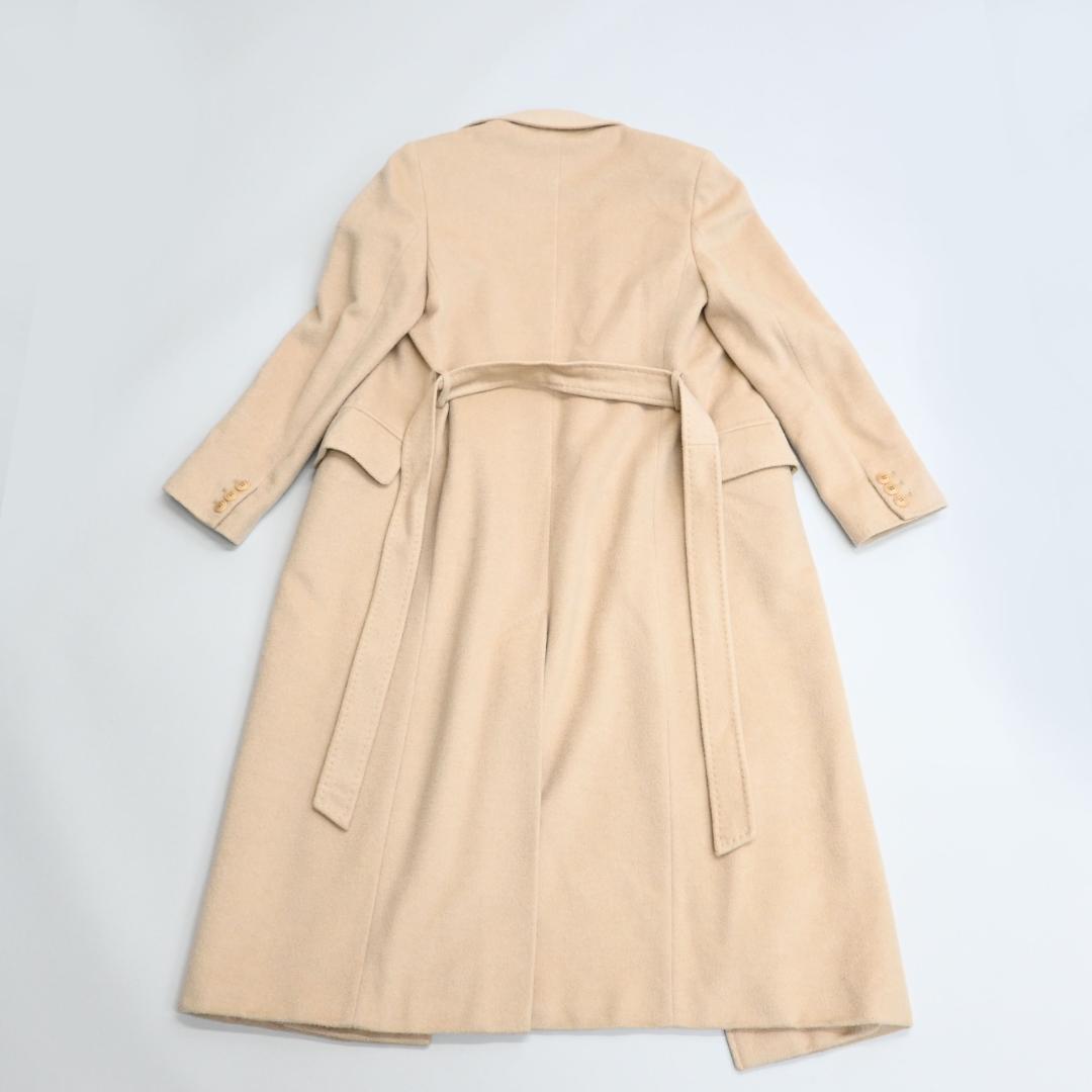 野良猫48047★ Max Mara ダブルフェイス コート 白タグ*