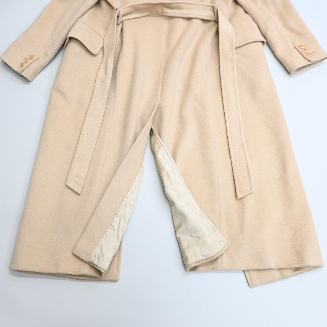 野良猫48047★ Max Mara ダブルフェイス コート 白タグ*