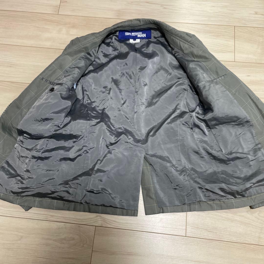 ジュンヤワタナベ テーラード ジャケット　千鳥チェック　エルボーパッチ2009