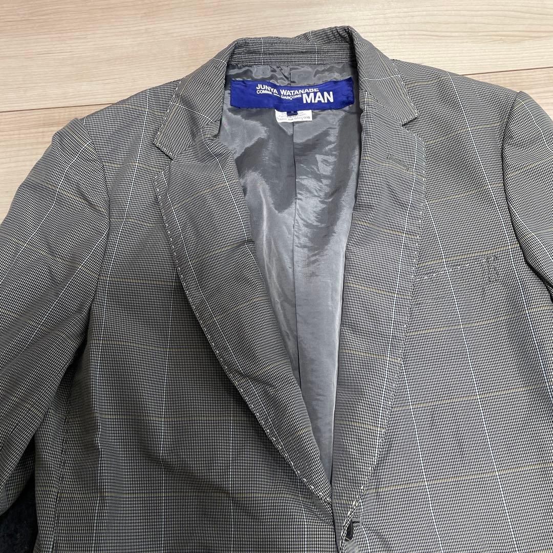 ジュンヤワタナベ テーラード ジャケット　千鳥チェック　エルボーパッチ2009