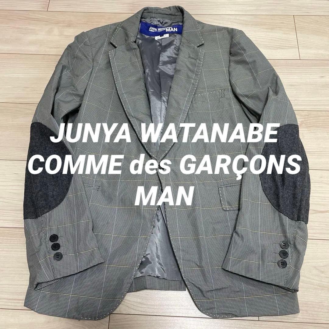 ジュンヤワタナベ テーラード ジャケット　千鳥チェック　エルボーパッチ2009