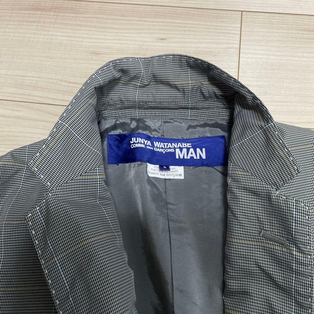 ジュンヤワタナベ テーラード ジャケット　千鳥チェック　エルボーパッチ2009