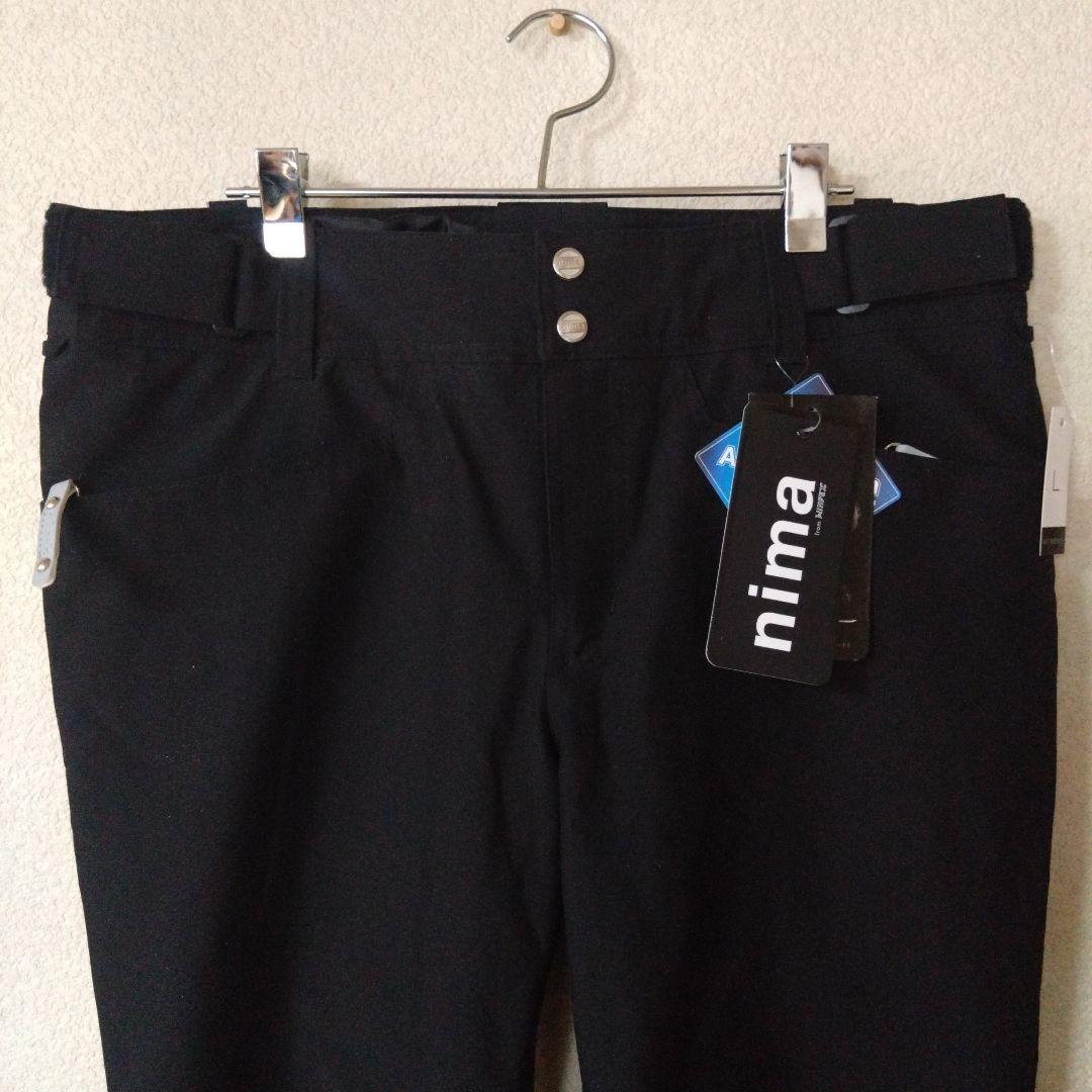 お値下げ　新品・未使用　★レディーススキーパンツ　nima★　ブラック　Lサイズ