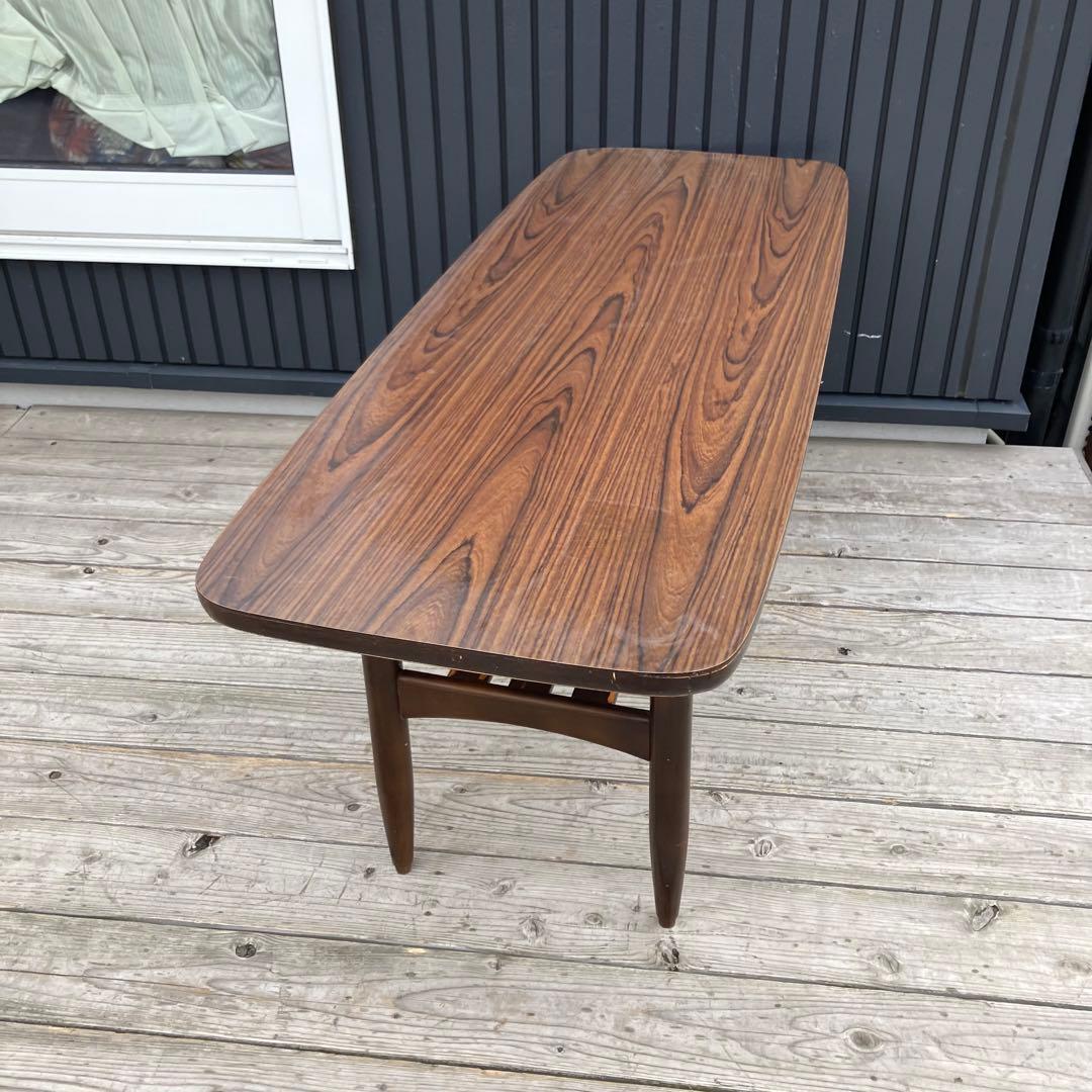 昭和レトロ ミッドセンチュリー 大型コーヒーテーブル センターテーブル カフェ