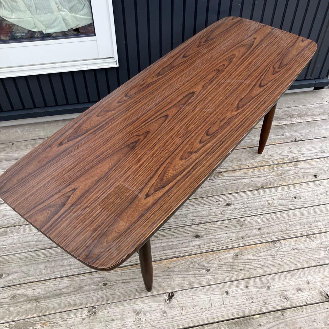 昭和レトロ ミッドセンチュリー 大型コーヒーテーブル センターテーブル カフェ