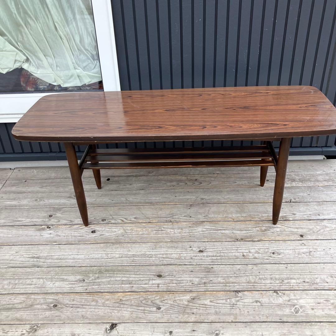 昭和レトロ ミッドセンチュリー 大型コーヒーテーブル センターテーブル カフェ