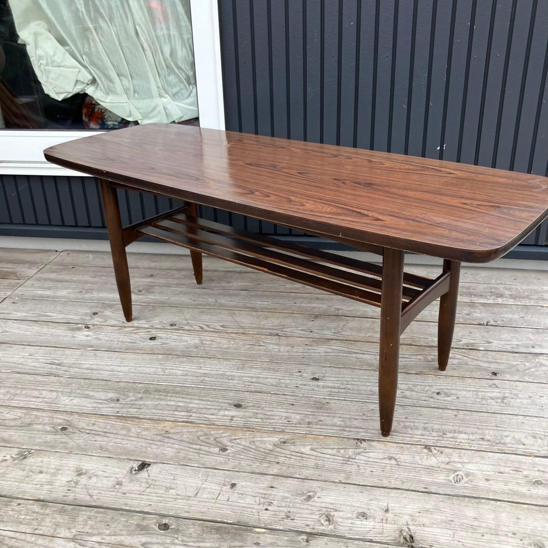 昭和レトロ ミッドセンチュリー 大型コーヒーテーブル センターテーブル カフェ