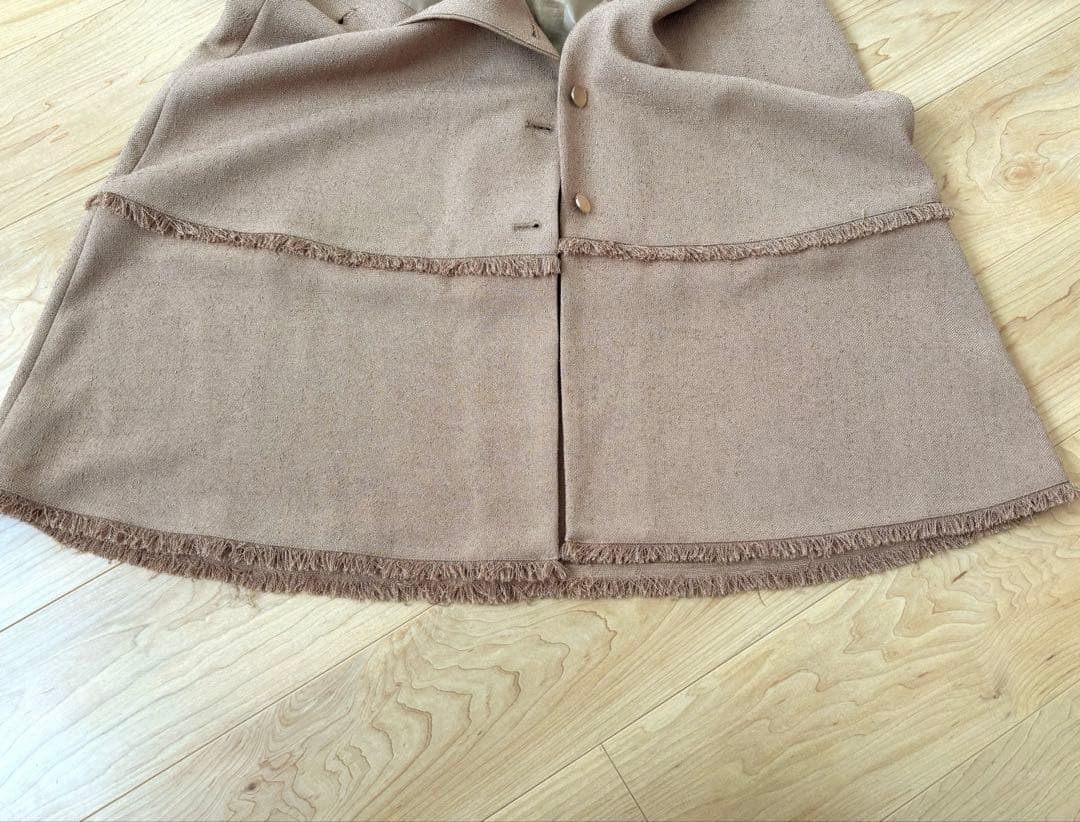 S様【超美品】アルアバイル ノンウールツイードフリンジフレアワンピース M