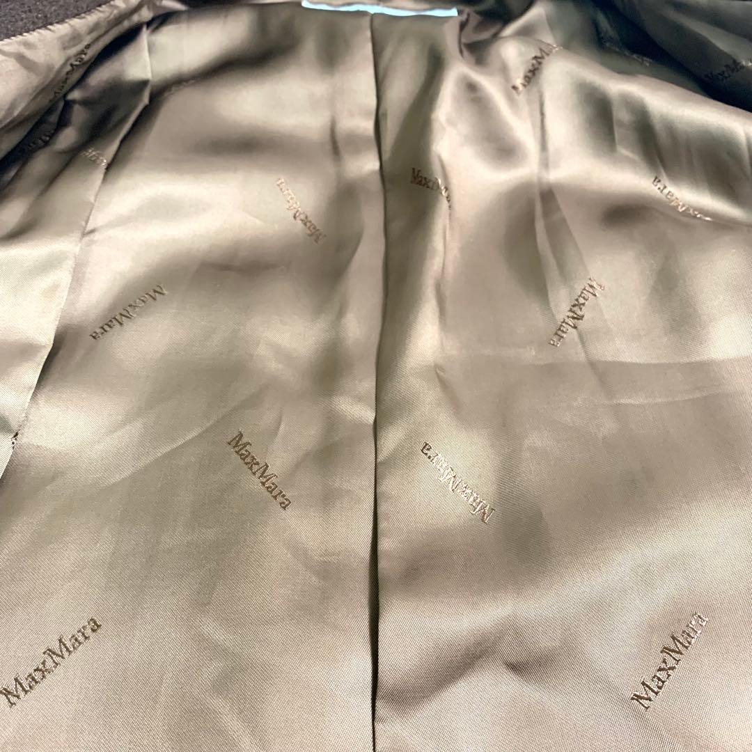 新品タグ付 マックスマーラ クチートアマーノ 白タグ ロングコート カシミヤ L