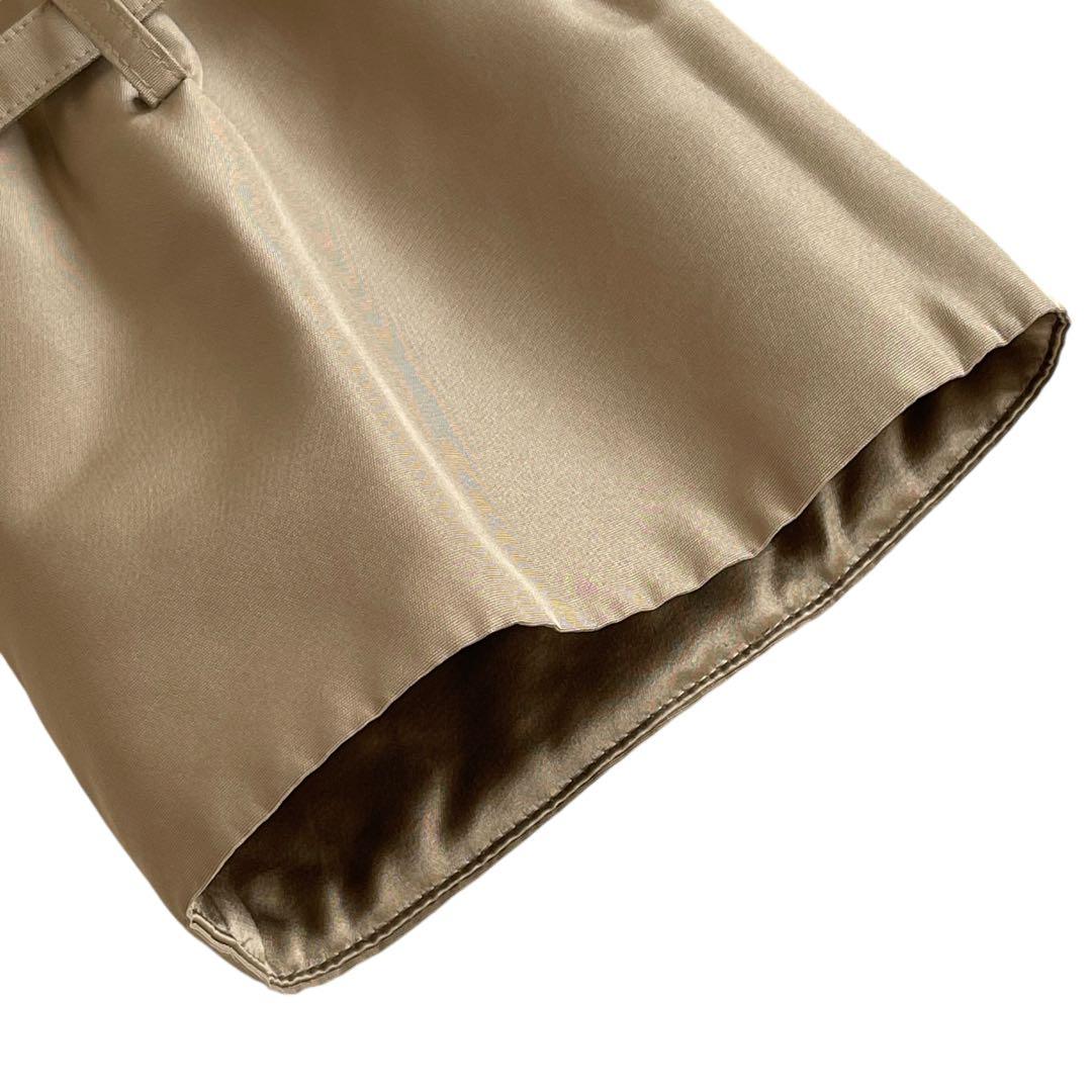 美品　超希少　フォクシー　ヌートリアファー　シルクトレンチコート　ベージュ　38