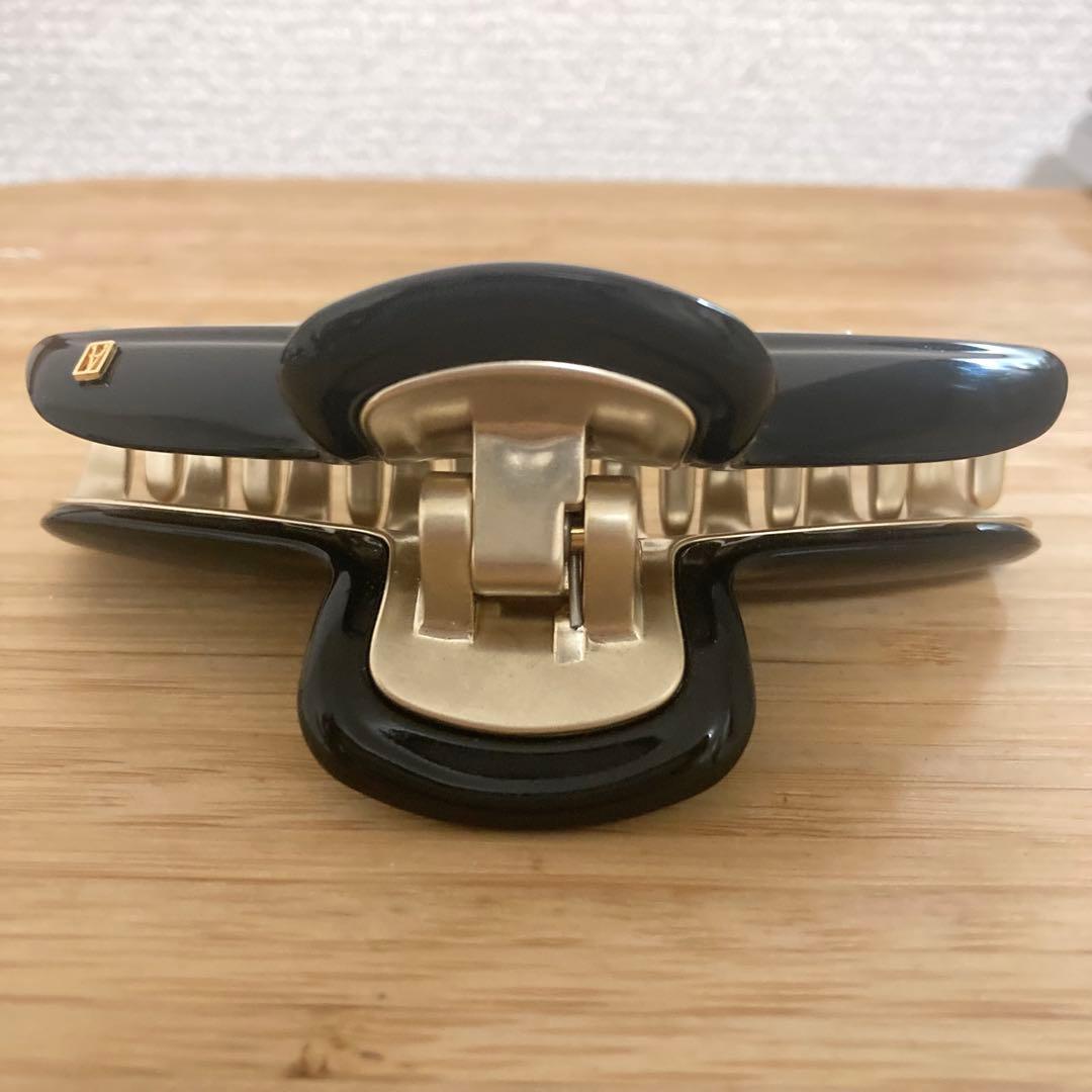 ALEXANDRE DE PARIS ヴァンドームLクリップ 黒/金