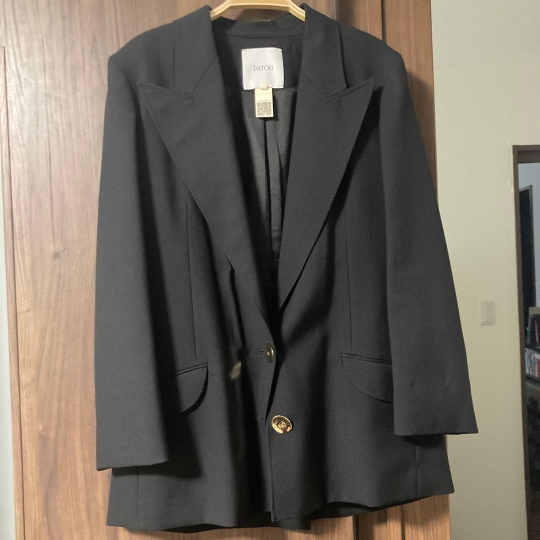 PATOU ブラック テーラードジャケット