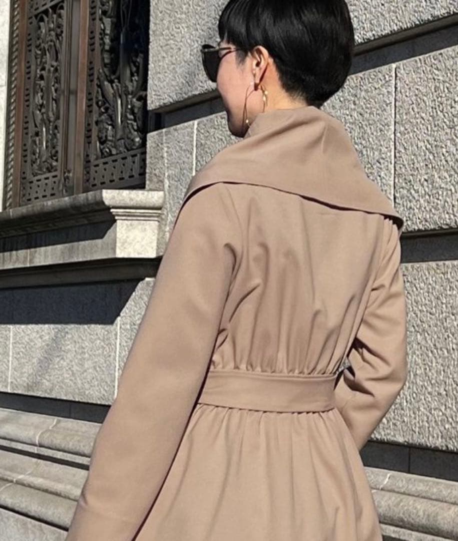 JENNE ショール風オードリーコート Mサイズ