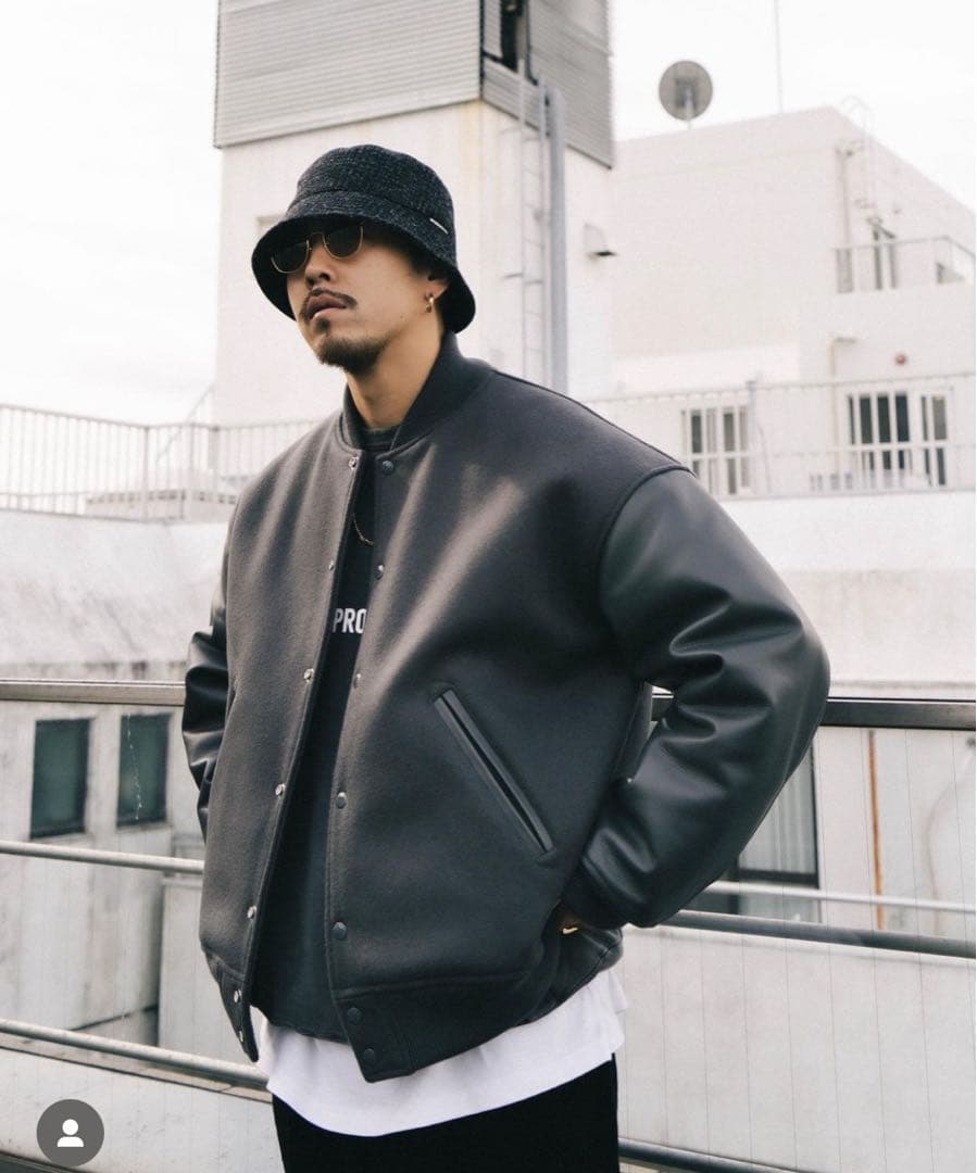 よ*ん様 COOTIE Wool Melton Stadium Jacket ス