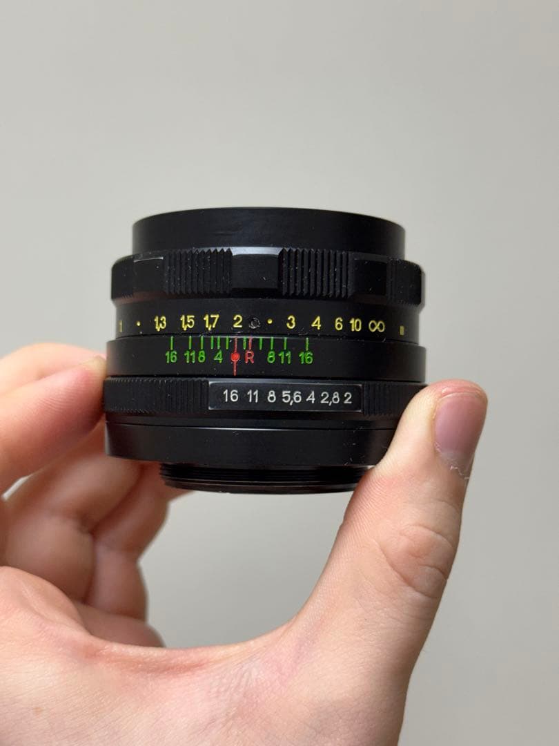 Helios-44M 58mm F2 M42 単焦点レンズ 前後キャップ