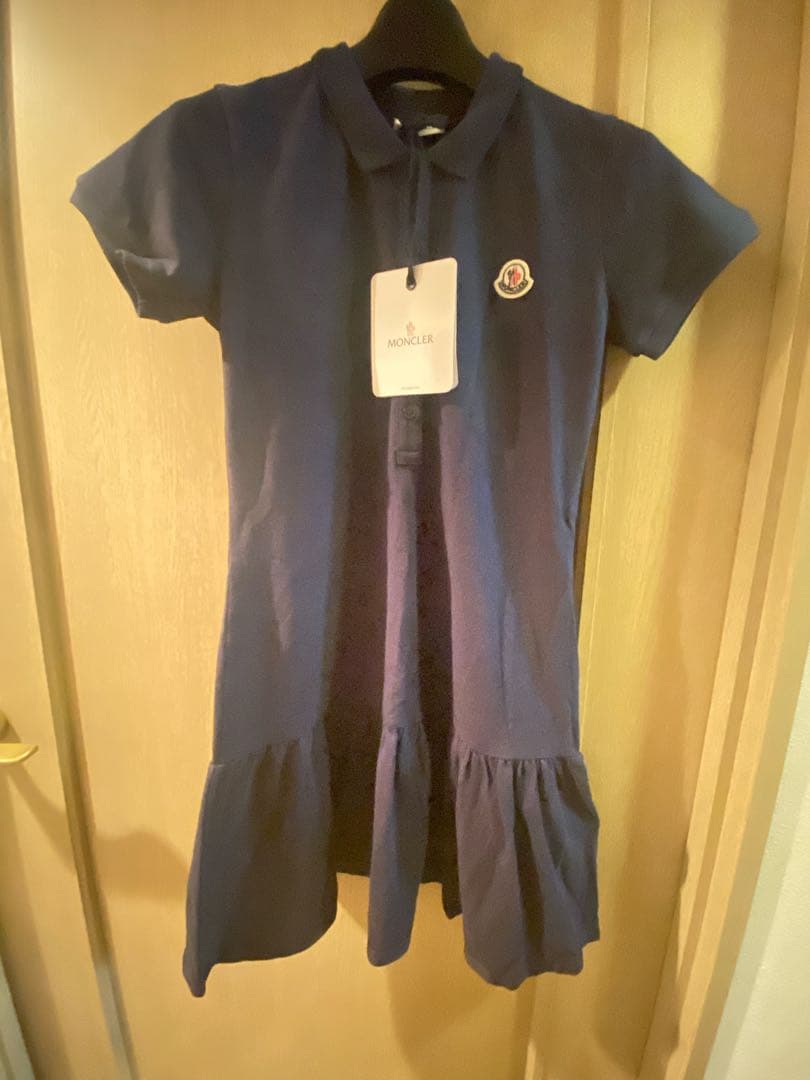 しーちゃん　MONCLER ネイビー ポロワンピース TG 10A