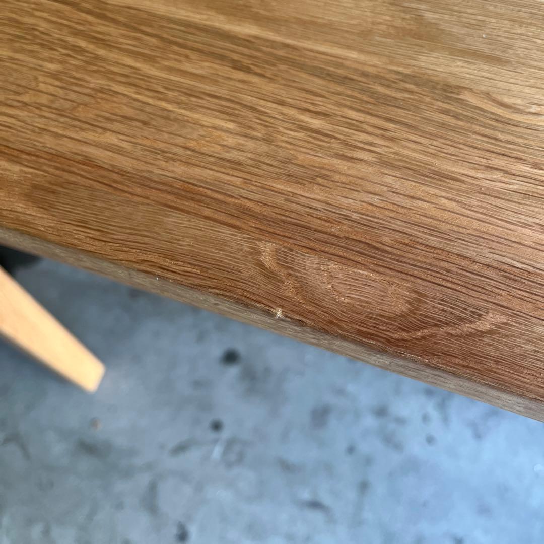 美品★無印 木製デスク オーク材 上置き棚付