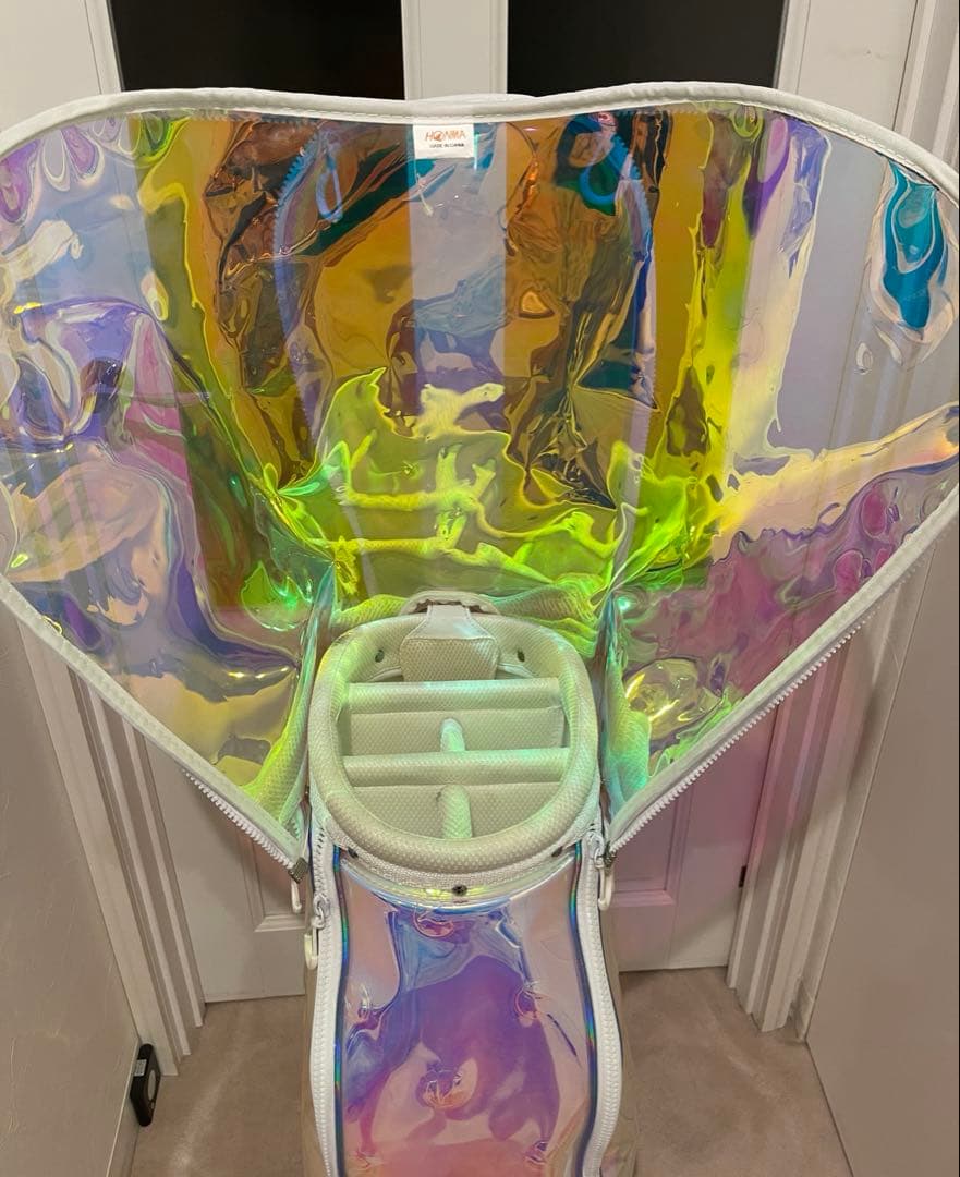 yuki様【お値下げ】HONMA ホンマ　レインボー　透明 キャディバッグ