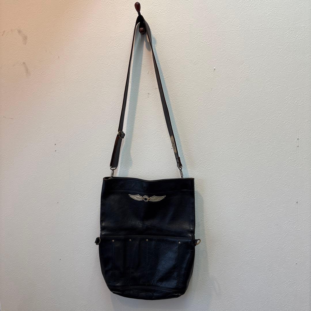 超貴重　廃盤品　STANDARD　ショルダーバッグ　本革　モーターサイクル