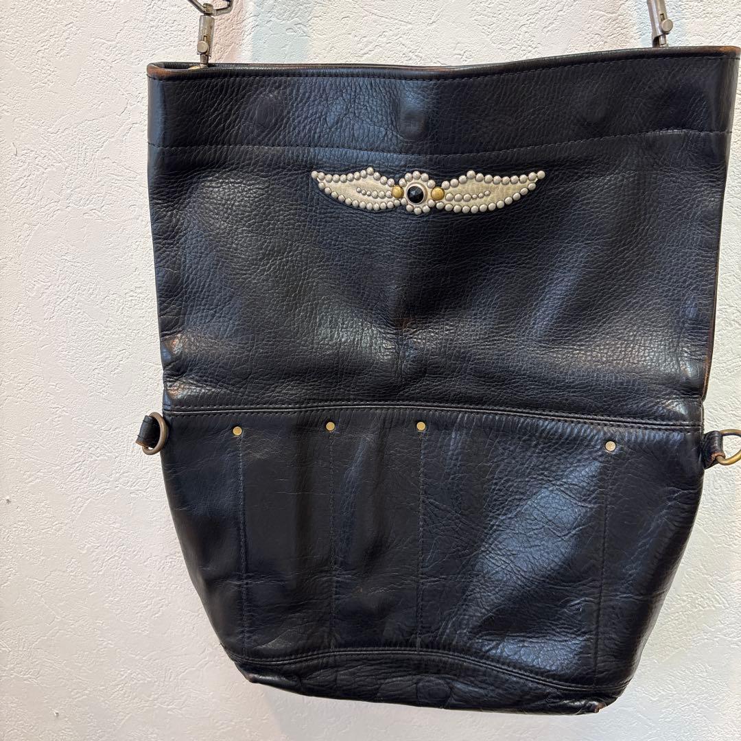超貴重　廃盤品　STANDARD　ショルダーバッグ　本革　モーターサイクル