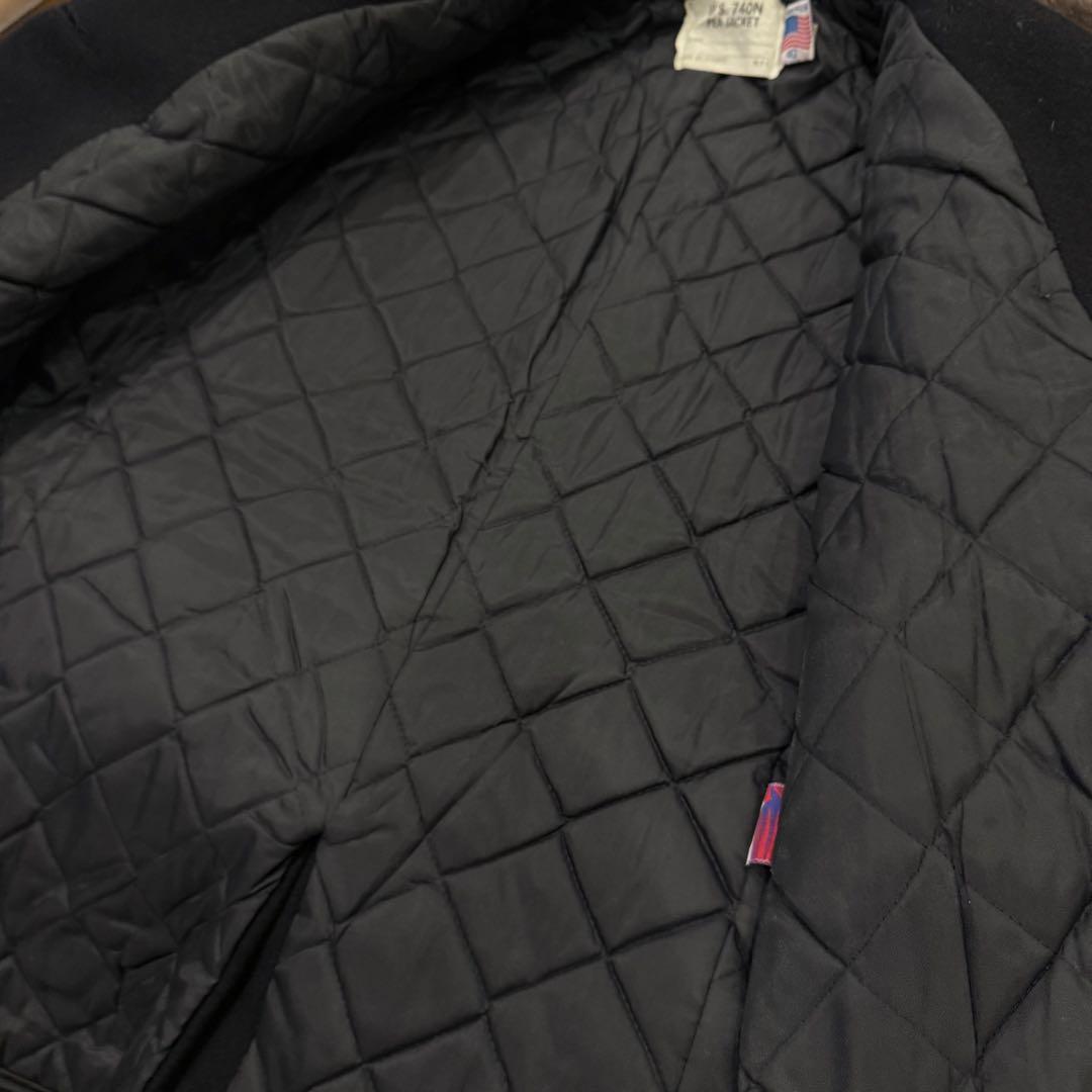 極美品‼️Schott ピーコート USA製 黒 ショット キルティング 40L