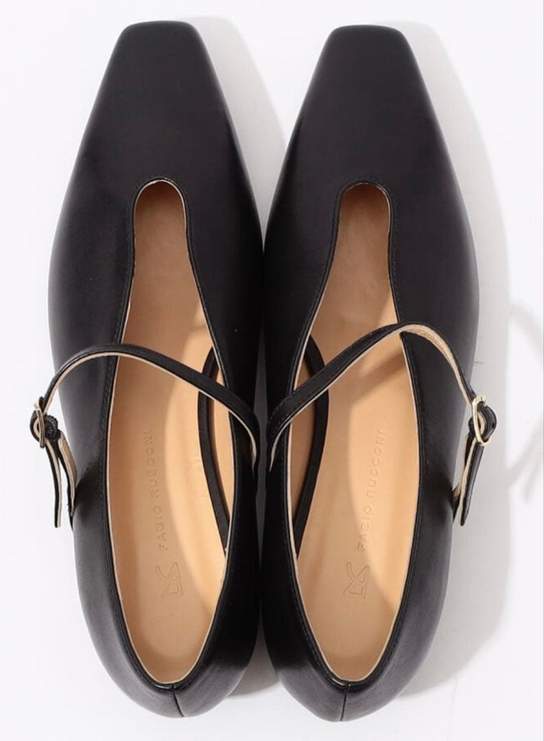 完売新品未使用ファビオFABIO RUSCONI メリージェーン　ブラック37