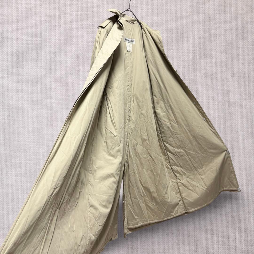 70s-80s GIORGIO ARMANI バルマカーンコート ベージュ 中綿