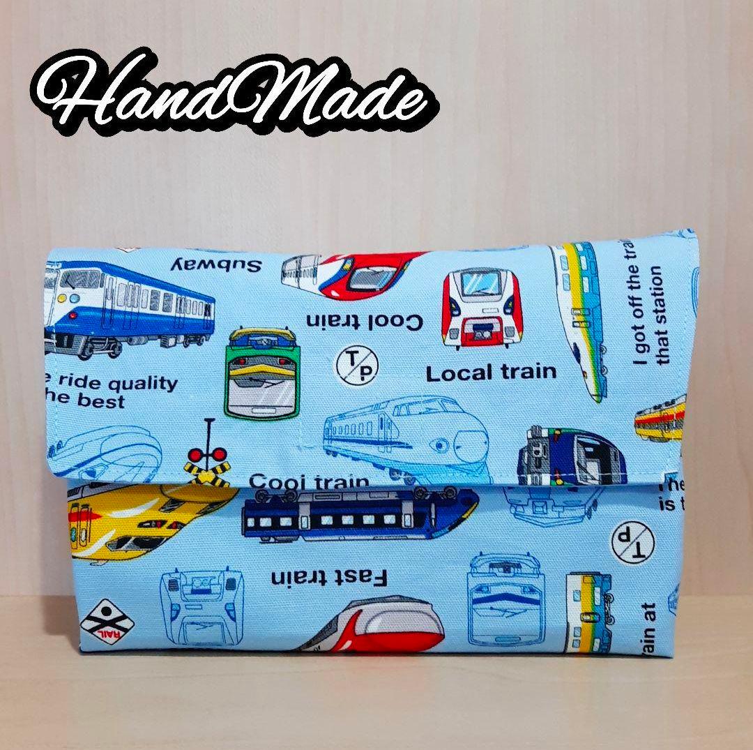 入園入学　ハンドメイド　オーダー　働く車　新幹線　男の子　絵本袋　巾着　幼稚園