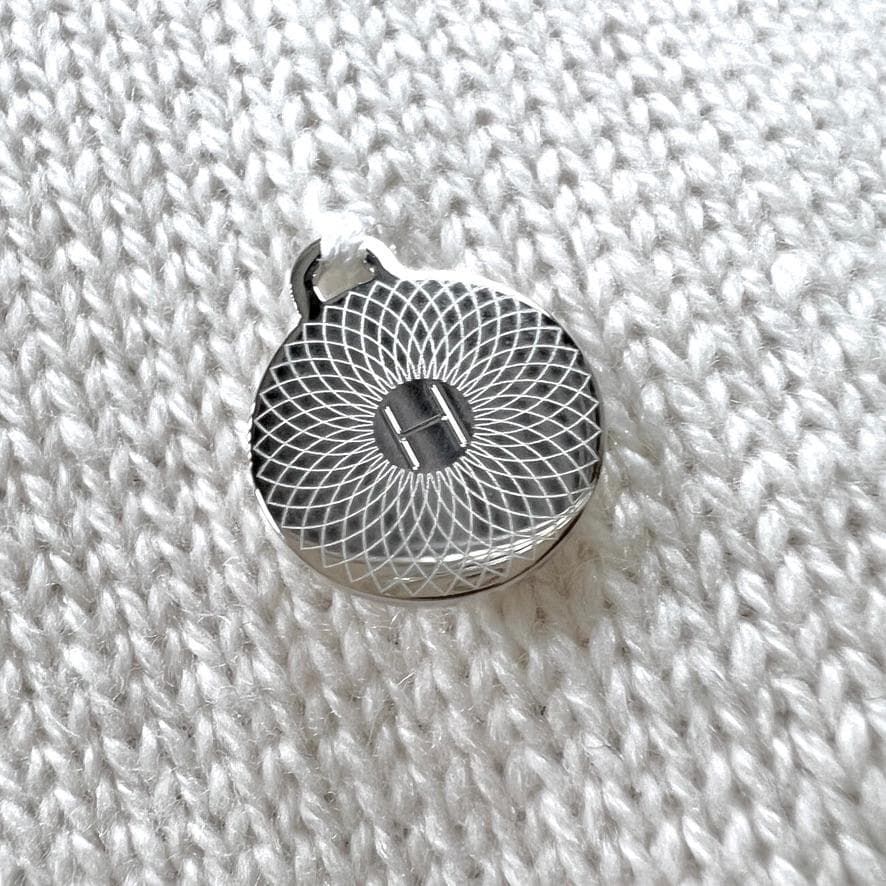 極美品★HERMES★カシミヤ100★Hロゴプレート★ニットワンピース