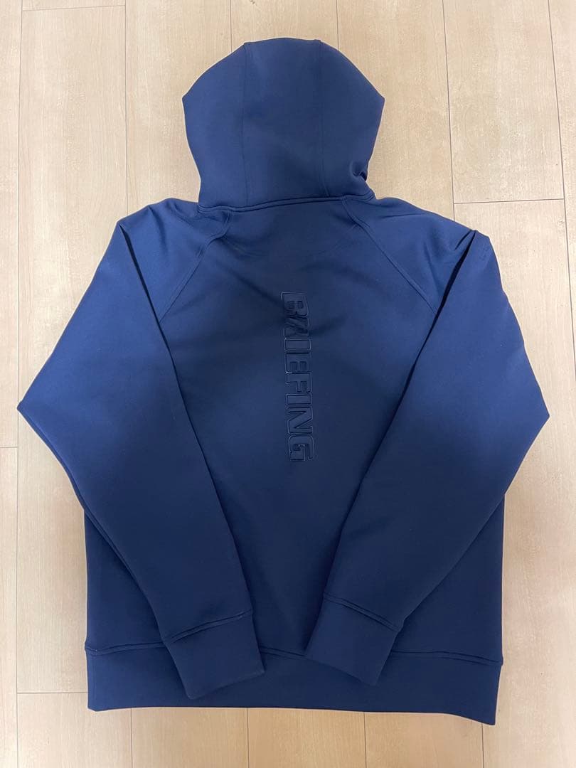 ブリーフィング　メンズ3Dロゴパーカー　ネイビー