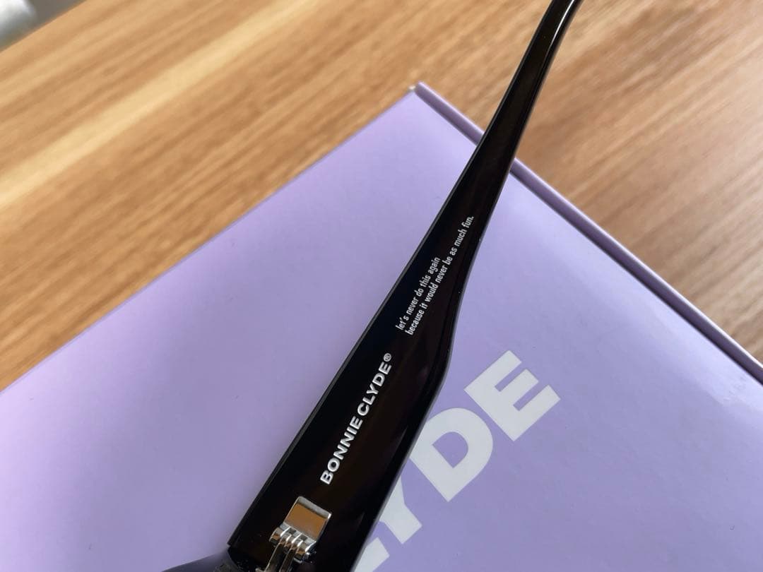 新品タグ付 BONNIE CLYDE DOUBLE SLAP サングラス 黒