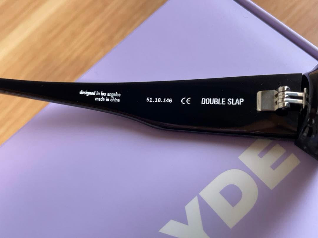 新品タグ付 BONNIE CLYDE DOUBLE SLAP サングラス 黒